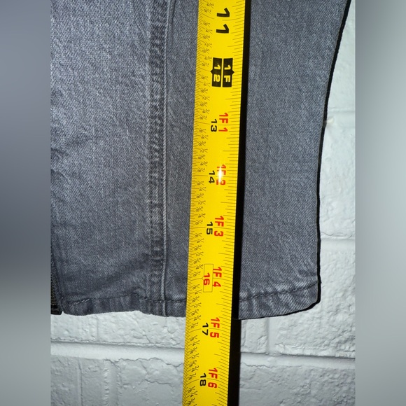 NWT WILD FABLE women’s zip up denim moto vest gray wash sz XXS ✨ - Picture 6 of 7
